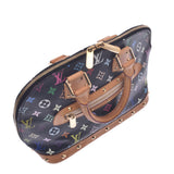 LOUIS VUITTON Louis Vuitton Multi-color Alma Black M92646 Ladies Monogram Multi-Color Handbag B Rank Used gonzo