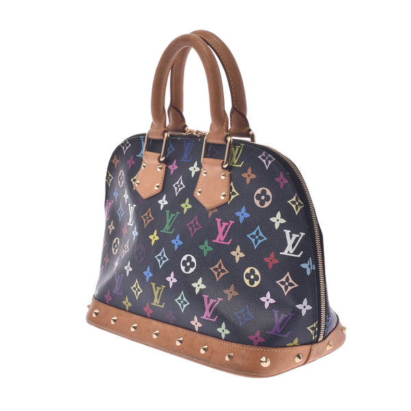 LOUIS VUITTON Louis Vuitton Multi-color Alma Black M92646 Ladies Monogram Multi-Color Handbag B Rank Used gonzo