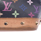 LOUIS VUITTON Louis Vuitton Multi-color Alma Black M92646 Ladies Monogram Multi-Color Handbag B Rank Used gonzo