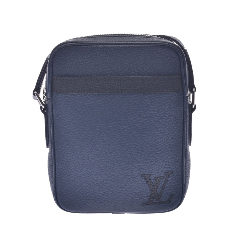 [Financial sales] Louis Vuitton Louis Vuitton Danoubu PM Navy M55168 Men's Trailon Leather Shoulder Bag New Sanko