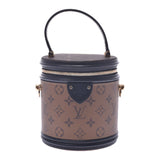 Louis Vuitton Louis Vuitton Monogram Revers Cannes Brown M43986女式组织倒车帆布2way袋A-Rank使用Silgrin