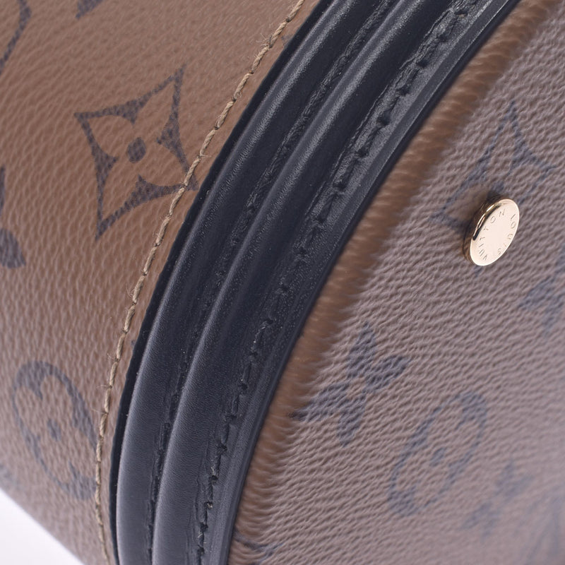 Louis Vuitton Louis Vuitton Monogram Revers Cannes Brown M43986女式组织倒车帆布2way袋A-Rank使用Silgrin