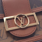 LOUIS VUITTON ルイヴィトン モノグラム リバース ドーフィーヌ キャメル系/ブラウン M68746 レディース モノグラムリバースキャンバス 2WAYバッグ 新同 中古 銀蔵