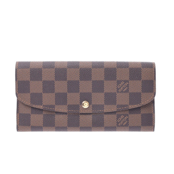 [Financial sales] Louis Vuitton Louis Vuitton Damier Portfoille Umily Brown N63019 Women's Dumie Campbus Long Wallet A-Rank Used Sinkjo