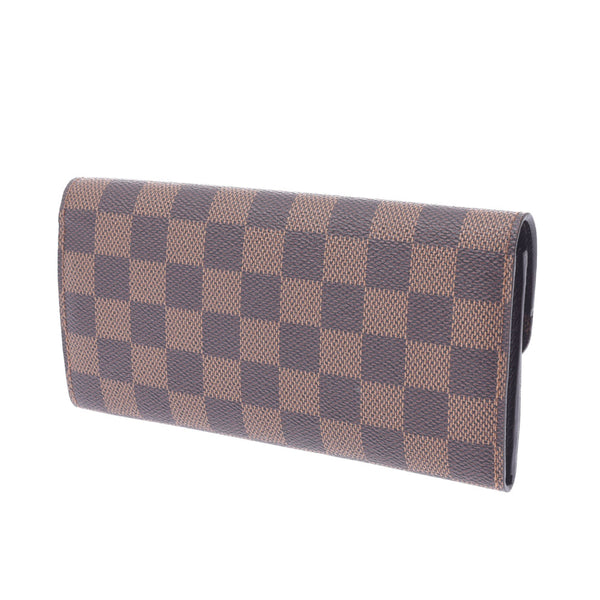 [Financial sales] Louis Vuitton Louis Vuitton Damier Portfoille Umily Brown N63019 Women's Dumie Campbus Long Wallet A-Rank Used Sinkjo