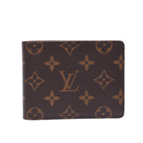 Louis Vuitton Louis Vuitton Monogram Portfoy Multypur Brown M60895 Men's Monogram Canvas Wallet AB Rank Used Sinkjo
