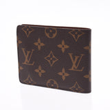 Louis Vuitton Louis Vuitton Monogram Portfoy Multypur Brown M60895 Men's Monogram Canvas Wallet AB Rank Used Sinkjo