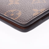 Louis Vuitton Louis Vuitton Monogram Portfoy Multypur Brown M60895 Men's Monogram Canvas Wallet AB Rank Used Sinkjo