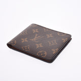 Louis Vuitton Louis Vuitton Monogram Portfoy Multypur Brown M60895 Men's Monogram Canvas Wallet AB Rank Used Sinkjo