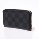 【金融销售】Louis Vuitton Louis Vuitton Damier Graphit Zippy Coin追求黑色/灰色N63076男士硬币案例AB排名使用Silgrin