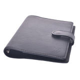 【Financial Results Sale】 LOUIS VUITTON Louis Vuitton Epi Agenda PM Noir (Black) Silver Fittings R20052 Unisex Epi Leather Pocketbook Cover A Rank Used Ginzo