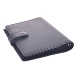 【Financial Results Sale】 LOUIS VUITTON Louis Vuitton Epi Agenda PM Noir (Black) Silver Fittings R20052 Unisex Epi Leather Pocketbook Cover A Rank Used Ginzo