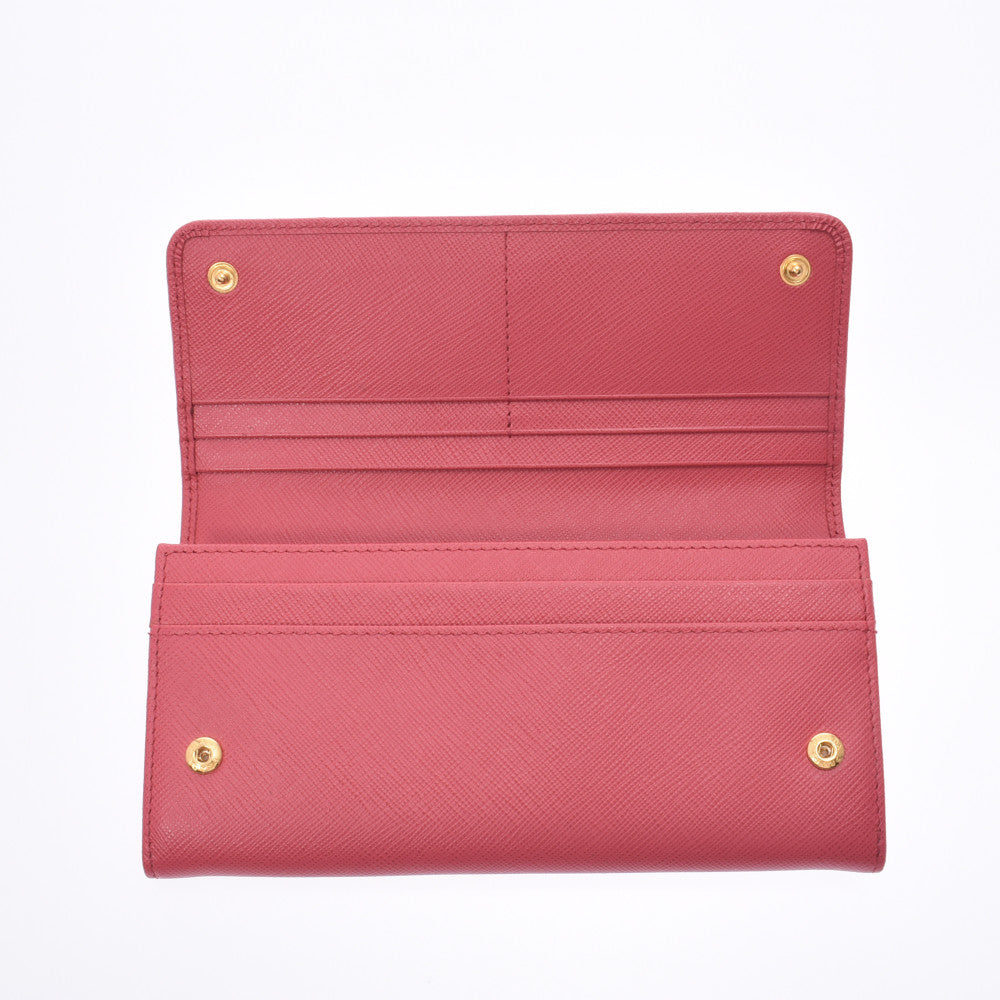 PRADA プラダ 長財布 ピンク　1MH132 パスケース付き プラダパスケース付き ペオニアピンク ユニセックス 長財布 1MH132