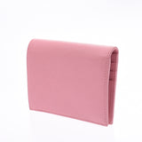 PRADA Prada Compact Wallet Pink 1MV204 Women's Safiano Two-fold Wallets A-rank used Silgrin