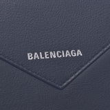 Balenciaga Valenciaga Paper Continental Zip Around Black Unisex Curf Long Wallet Unused Silgrin