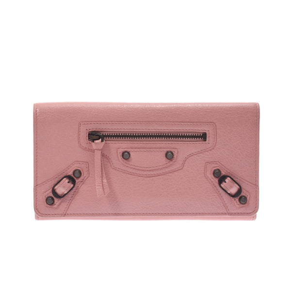 バレンシアガザ・クラシック マネー ピンク レディース 長財布 163471