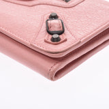 Balenciaga the classic money pink 163471 women's calf Wallet