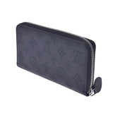 Louis Vuitton Louis Vuitton Monogram Mahina Zippy Wallet Black M41426 Women's Leather Long Wallet A-Rank Used Silgrin