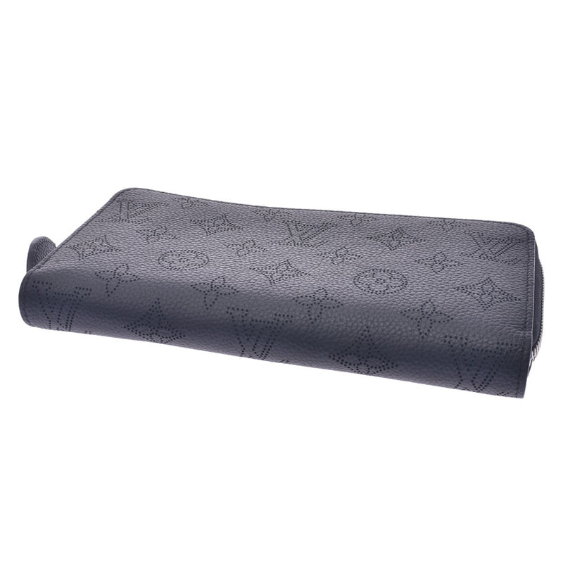 Louis Vuitton Louis Vuitton Monogram Mahina Zippy Wallet Black M41426 Women's Leather Long Wallet A-Rank Used Silgrin