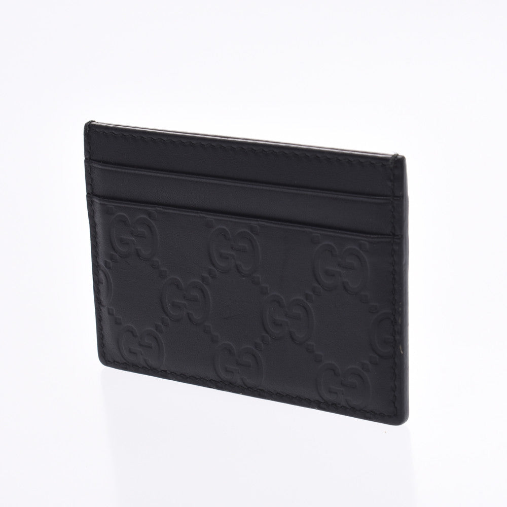 グッチグッチシマ 黒 ユニセックス カードケース 233166 GUCCI 中古