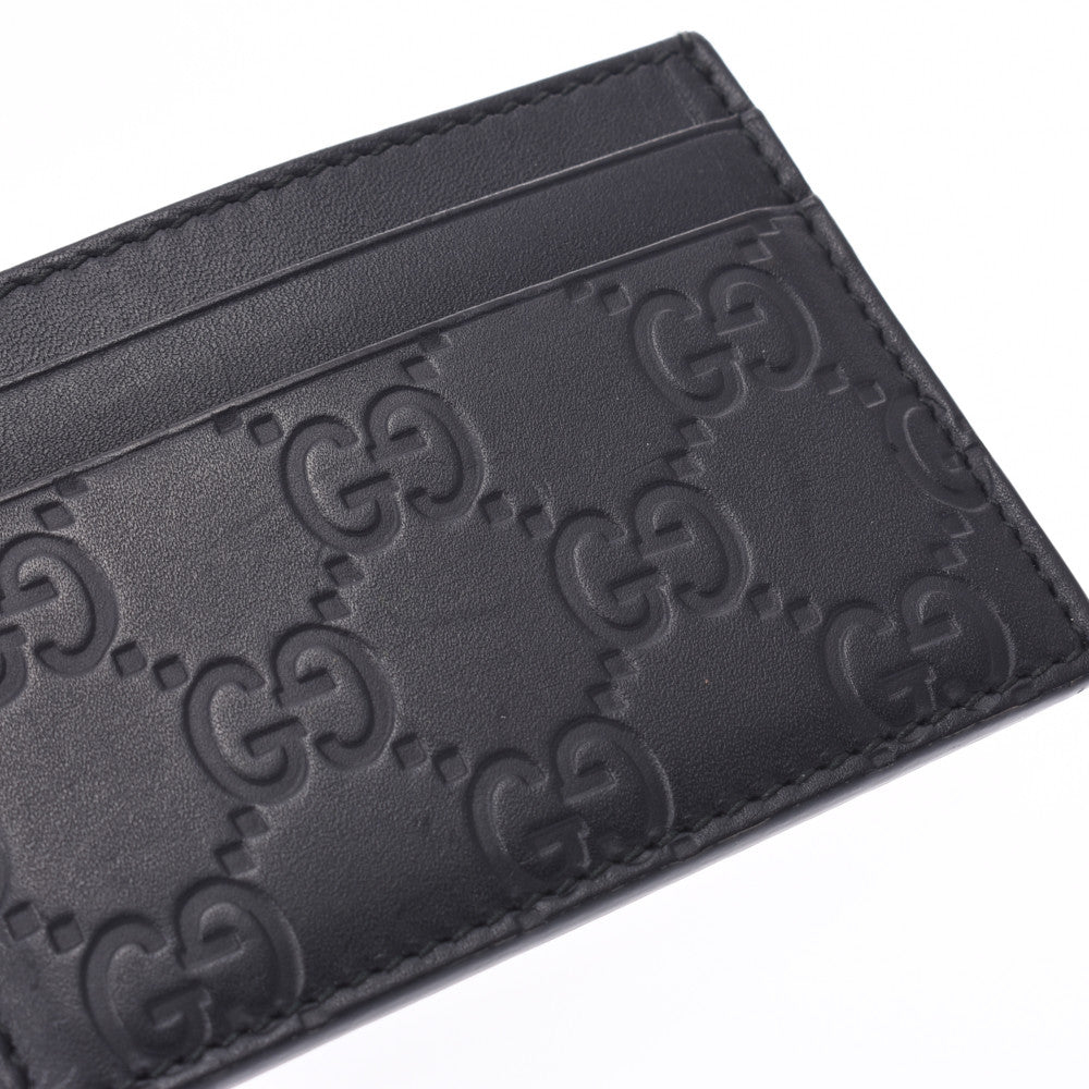 Gucci Gucci Shima Black Unisex Card Case 233166 GUCCI Used – 銀蔵
