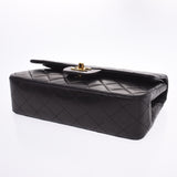 CHANEL シャネル チェーンショルダーバッグ 黒 ゴールド金具 レディース ラムスキン ショルダーバッグ Bランク 中古 銀蔵