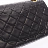 CHANEL シャネル チェーンショルダーバッグ 黒 ゴールド金具 レディース ラムスキン ショルダーバッグ Bランク 中古 銀蔵