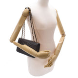 CHANEL シャネル チェーンショルダーバッグ グレー ゴールド金具 レディース ラムスキン ショルダーバッグ Aランク 中古 銀蔵