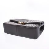 CHANEL シャネル チェーンショルダーバッグ グレー ゴールド金具 レディース ラムスキン ショルダーバッグ Aランク 中古 銀蔵