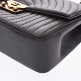 CHANEL シャネル チェーンショルダーバッグ グレー ゴールド金具 レディース ラムスキン ショルダーバッグ Aランク 中古 銀蔵