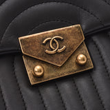 CHANEL シャネル チェーンショルダーバッグ グレー ゴールド金具 レディース ラムスキン ショルダーバッグ Aランク 中古 銀蔵