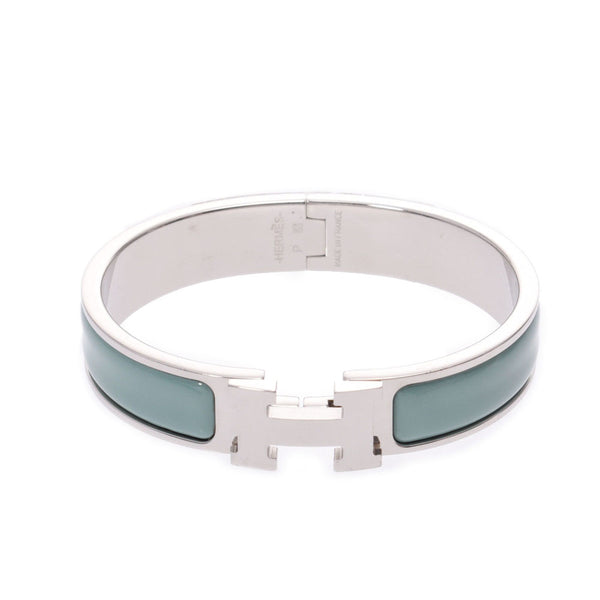 Hermes kickcracked Bangle Silver Bracelet Unisex SV Bracelet