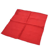 HERMES エルメス ポケットチーフ グランアッシュ/GRAND H 赤 ユニセックス シルク100% ブランド小物 未使用 銀蔵