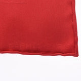 HERMES エルメス ポケットチーフ グランアッシュ/GRAND H 赤 ユニセックス シルク100% ブランド小物 未使用 銀蔵