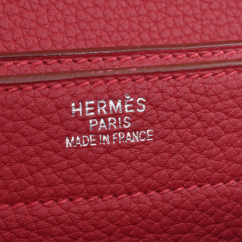Hermes Hermes Saku Ade Peche 41 Breive Case Louge Big Silver Fittings□G刻（2003年左右）男士峡湾商务包A-Rank使用过Silgrin
