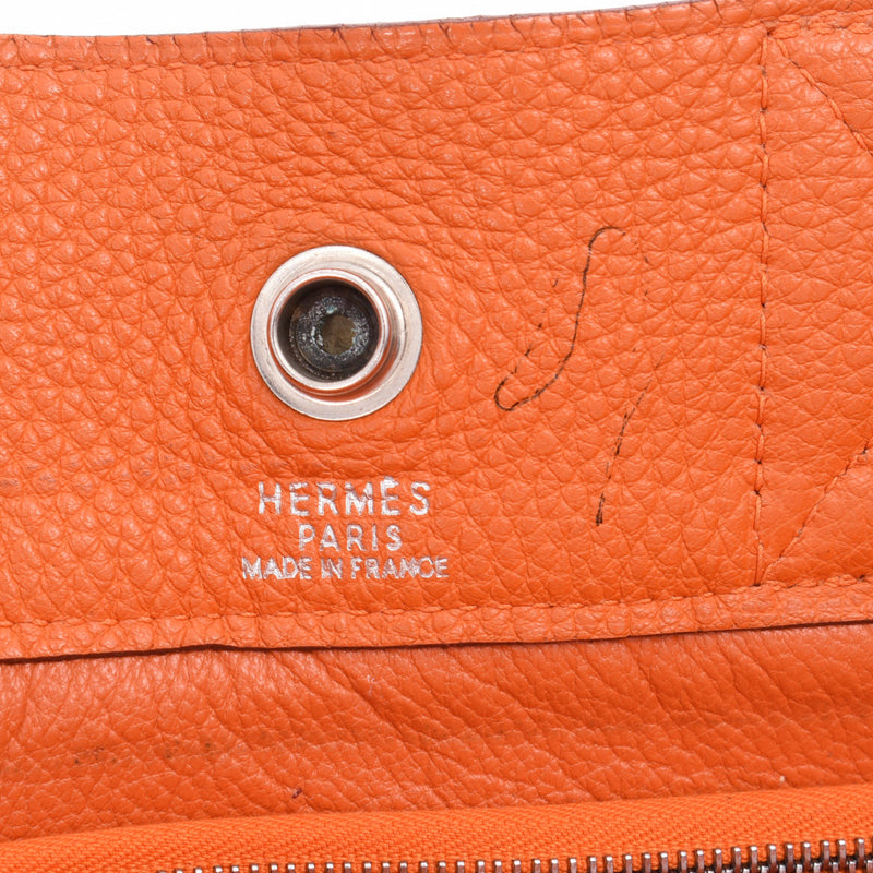 Hermes Hermes Foolto All Leather Orange □ E-Engraved (around 2001) Unisex Togo Tote Bag AB Rank Used Sinkjo