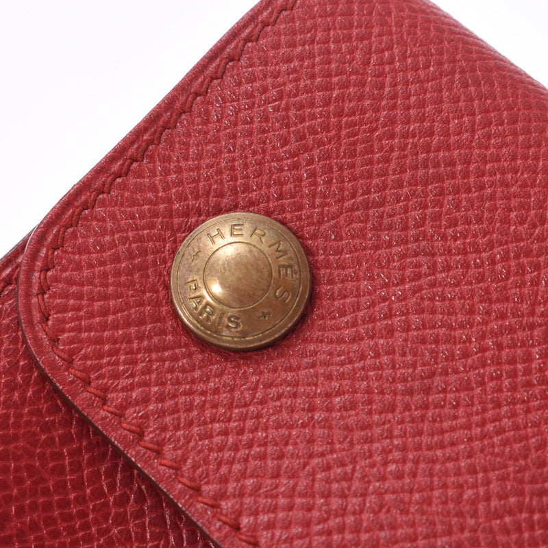 HERMES エルメス ポシェットグリーン ルージュビフ ゴールド金具 ユニセックス クシュベル ウエストバッグ ABランク 中古 銀蔵