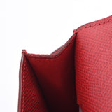 HERMES エルメス ポシェットグリーン ルージュビフ ゴールド金具 ユニセックス クシュベル ウエストバッグ ABランク 中古 銀蔵