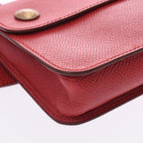 HERMES エルメス ポシェットグリーン ルージュビフ ゴールド金具 ユニセックス クシュベル ウエストバッグ ABランク 中古 銀蔵