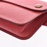 HERMES エルメス ポシェットグリーン ルージュビフ ゴールド金具 ユニセックス クシュベル ウエストバッグ ABランク 中古 銀蔵