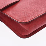 HERMES エルメス ポシェットグリーン ルージュビフ ゴールド金具 ユニセックス クシュベル ウエストバッグ ABランク 中古 銀蔵