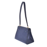 Hermes Hermes Minidey Blue Roy Gold Bracket ○ S Chain (around 1989) Ladies Lizard Shoulder Bag B Rank Used Sinkjo