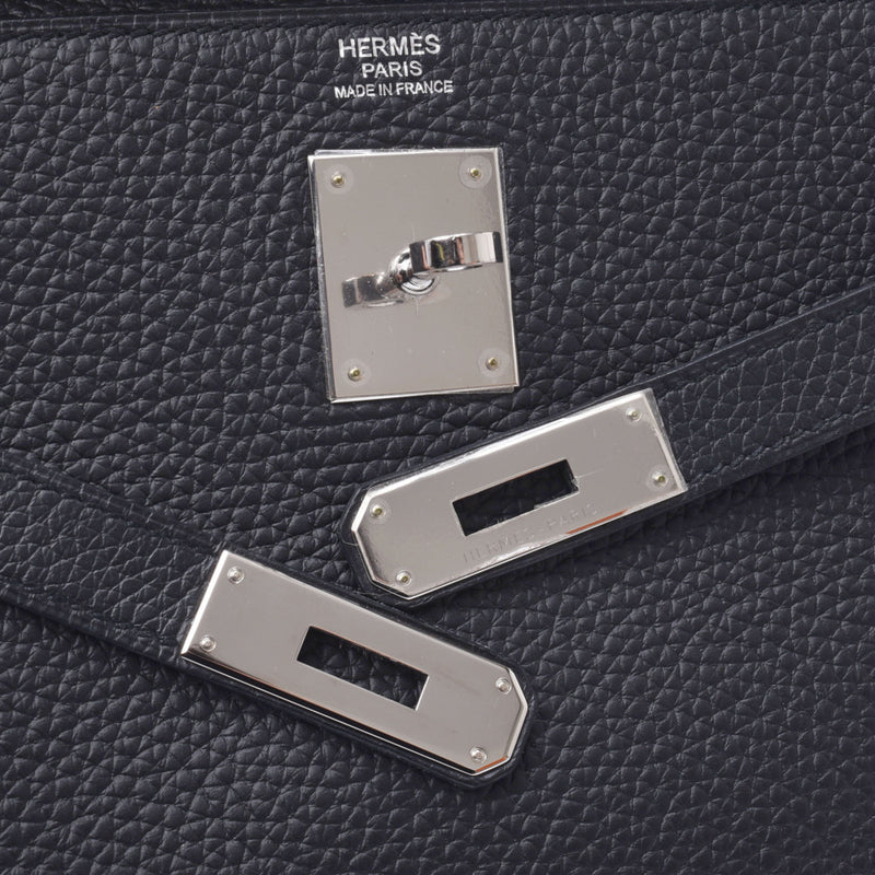 Hermes Hermes Kelly 32 Insermily 2way Bag Black Silver Tracket T刻（2015年左右）女士Triyo纤维钢手提包A级使用水池