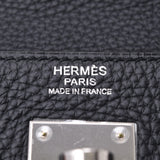 HERMES エルメス ケリー32 内縫い 2WAYバッグ 黒 シルバー金具 T刻印(2015年頃) レディース トリヨンクレマンス ハンドバッグ Aランク 中古 銀蔵