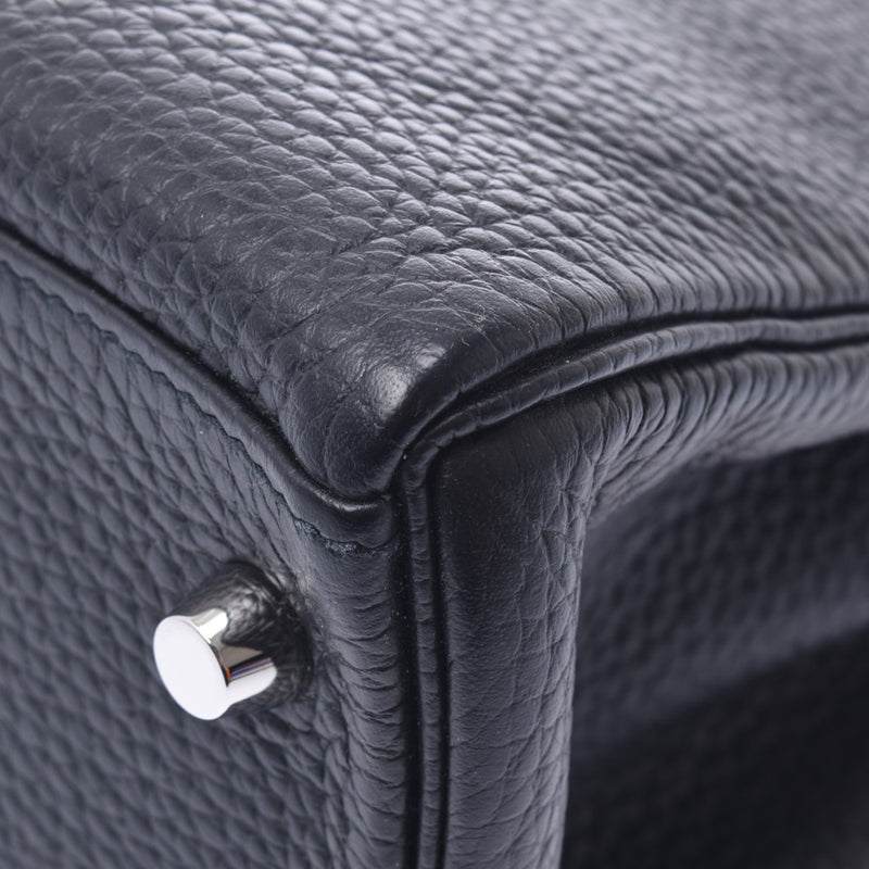 Hermes Hermes Kelly 32 Insermily 2way Bag Black Silver Tracket T刻（2015年左右）女士Triyo纤维钢手提包A级使用水池