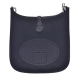 Hermes Hermes Evelin PM Black Silver Bracket □ K-engraved (around 2007) Unisex TOwaru Ash / Leather Shoulder Bag A-rank used Silgrin