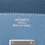 HERMES エルメス バーキン 35 ブルージーン シルバー金具 □L刻印(2008年頃) ユニセックス ヴォーエプソン ハンドバッグ Aランク 中古 銀蔵