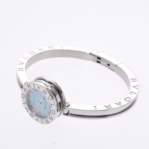 Bvlgari Bulgari B-Zero1手表12P钻石手镯腕表BZ22S女士SS手表石英蓝色壳图A-and级载水池