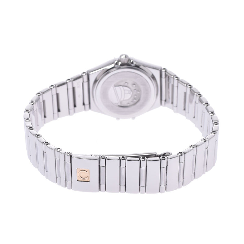 OMEGA Omega Constellation bezel diamonds 1465.71 Ladies SS wristwatch Quints shell. A-rank used silver storehouse.