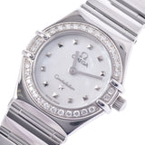 OMEGA Omega Constellation bezel diamonds 1465.71 Ladies SS wristwatch Quints shell. A-rank used silver storehouse.